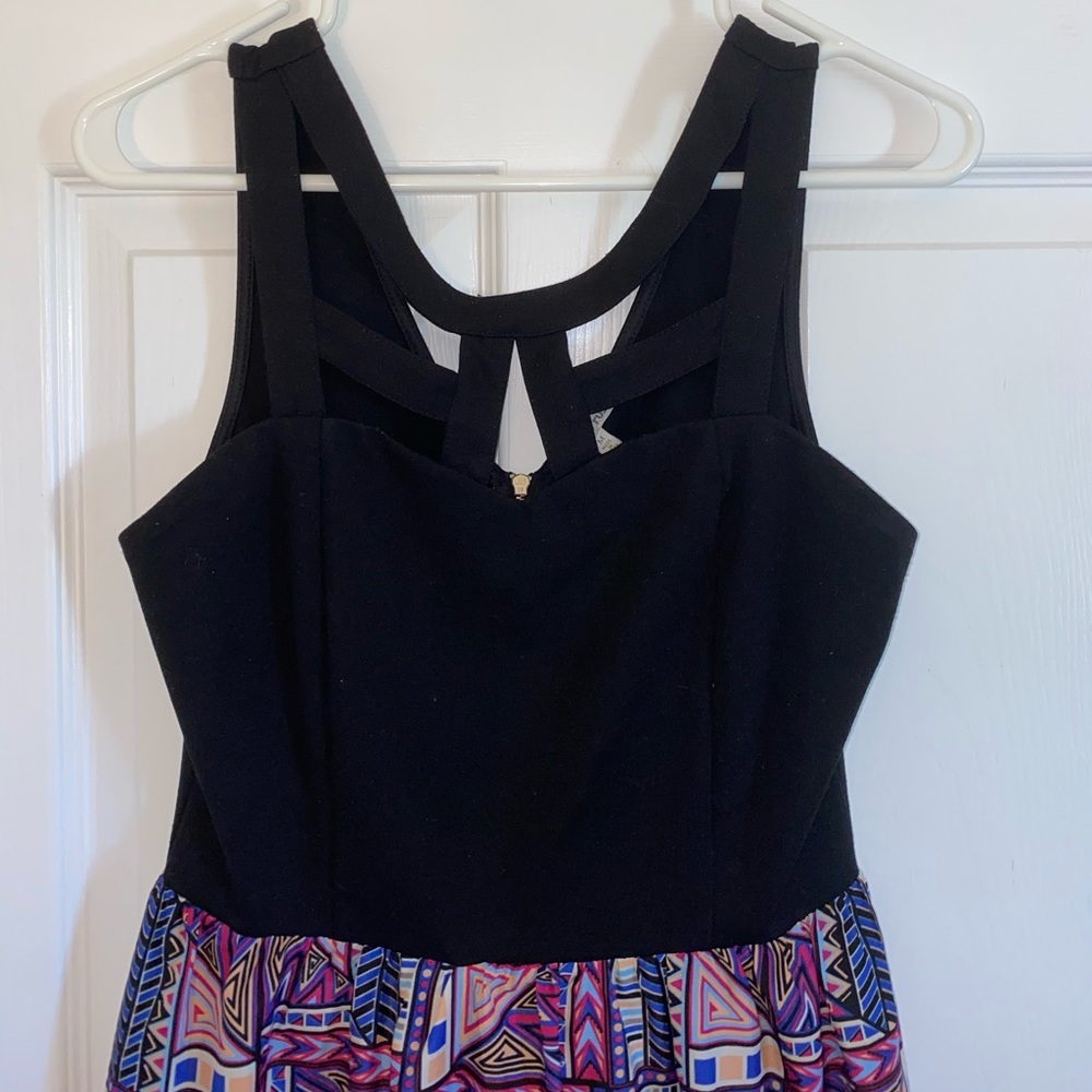 Black multicolored dress